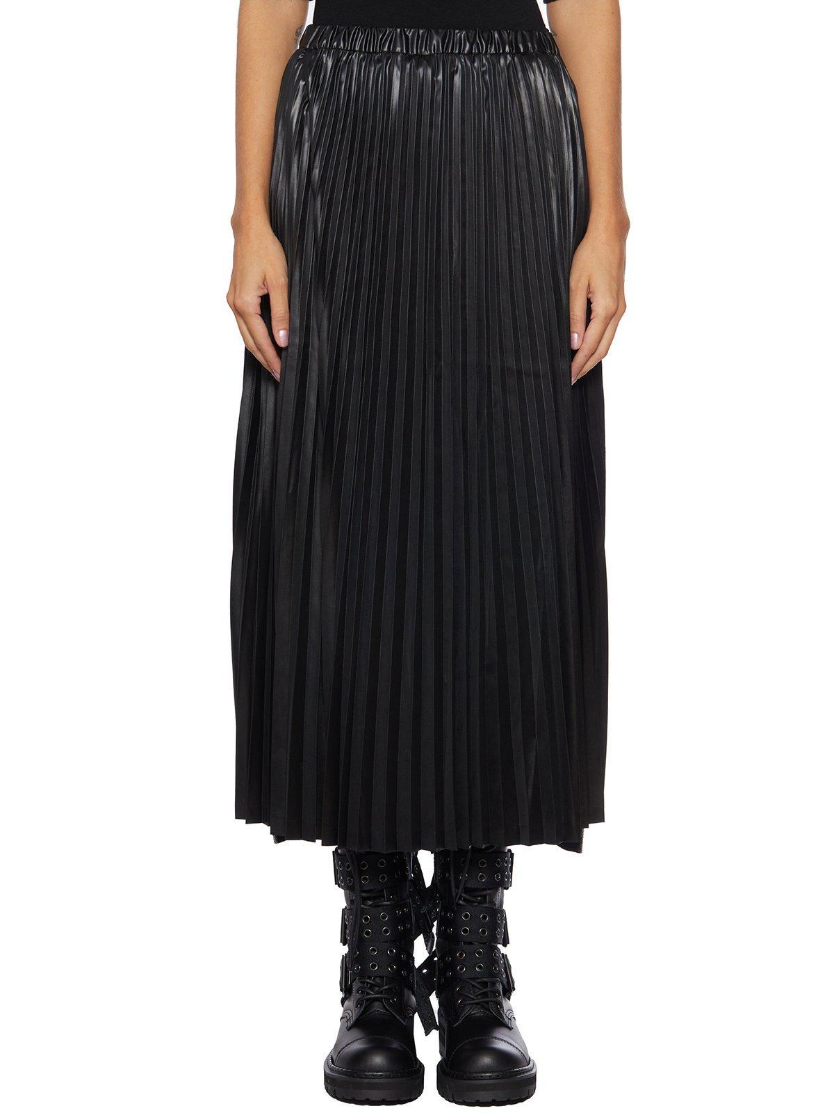 junya watanabe pleated straight hem trousers