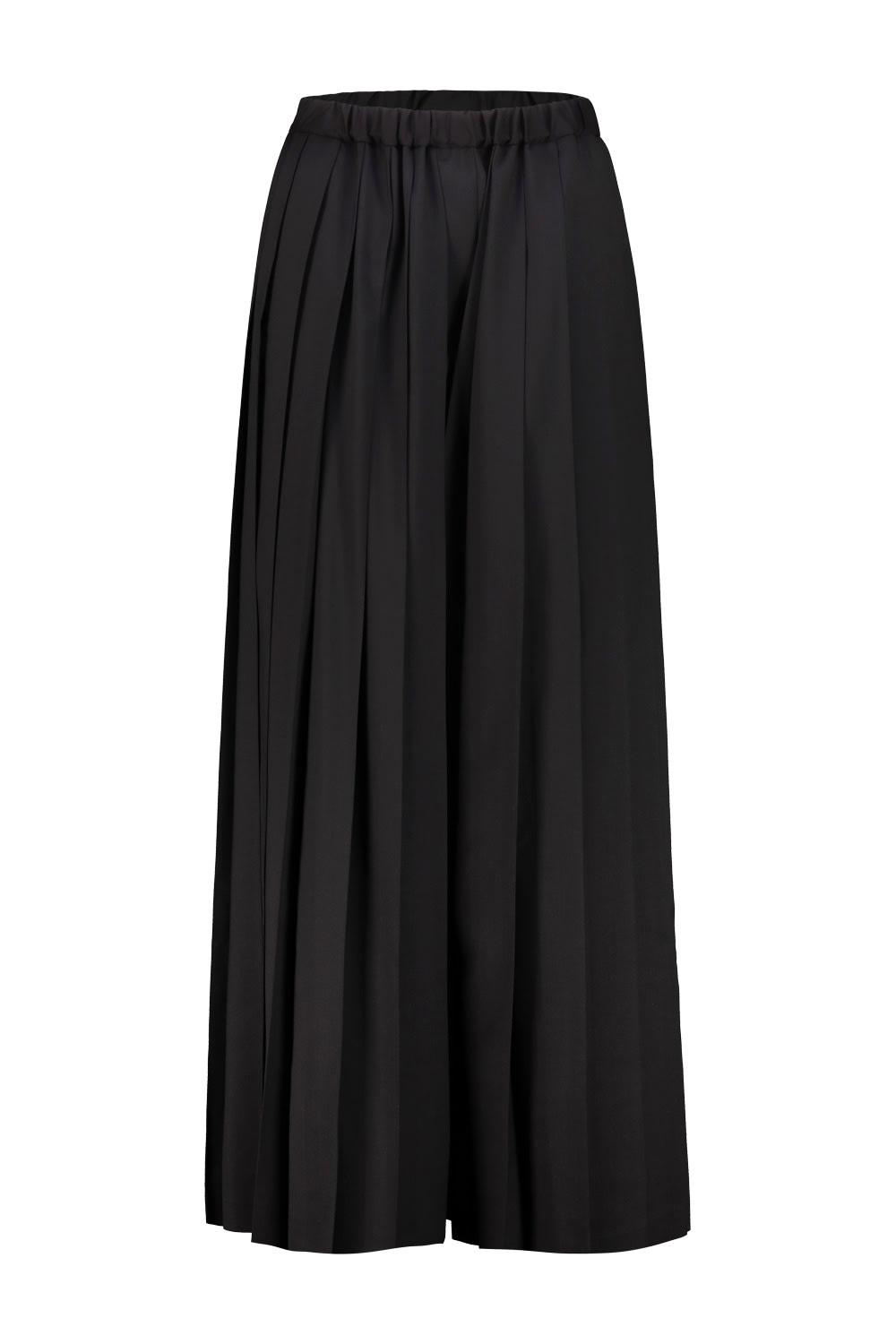 junya watanabe pleated wide-leg trousers