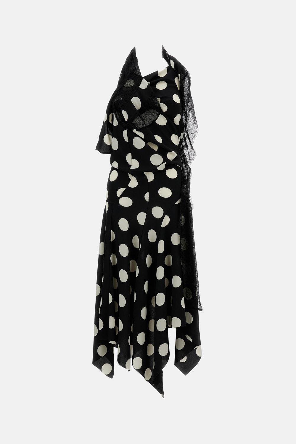 junya watanabe polka dot midi dress