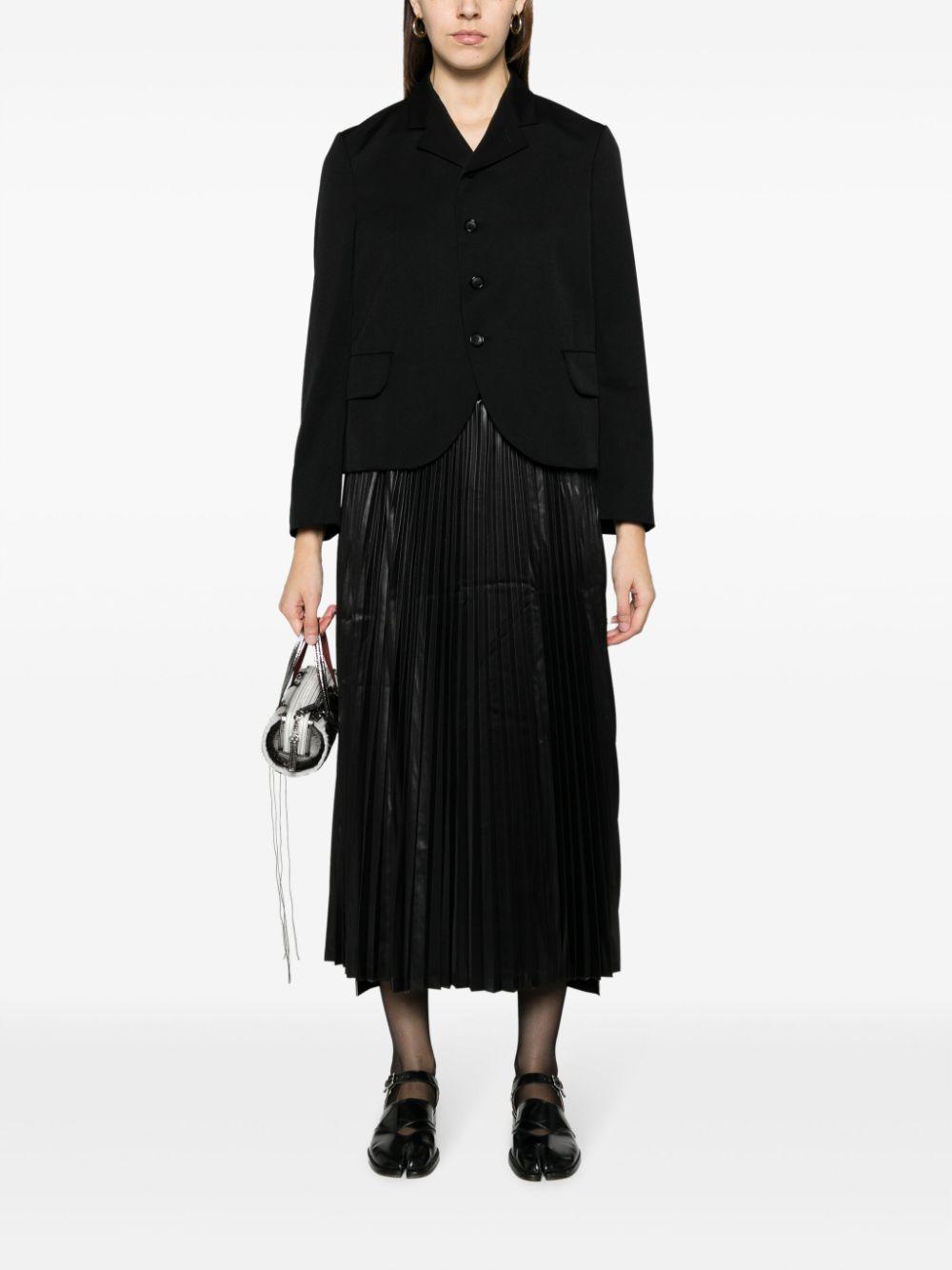 junya watanabe trousers black cotton polyester - women