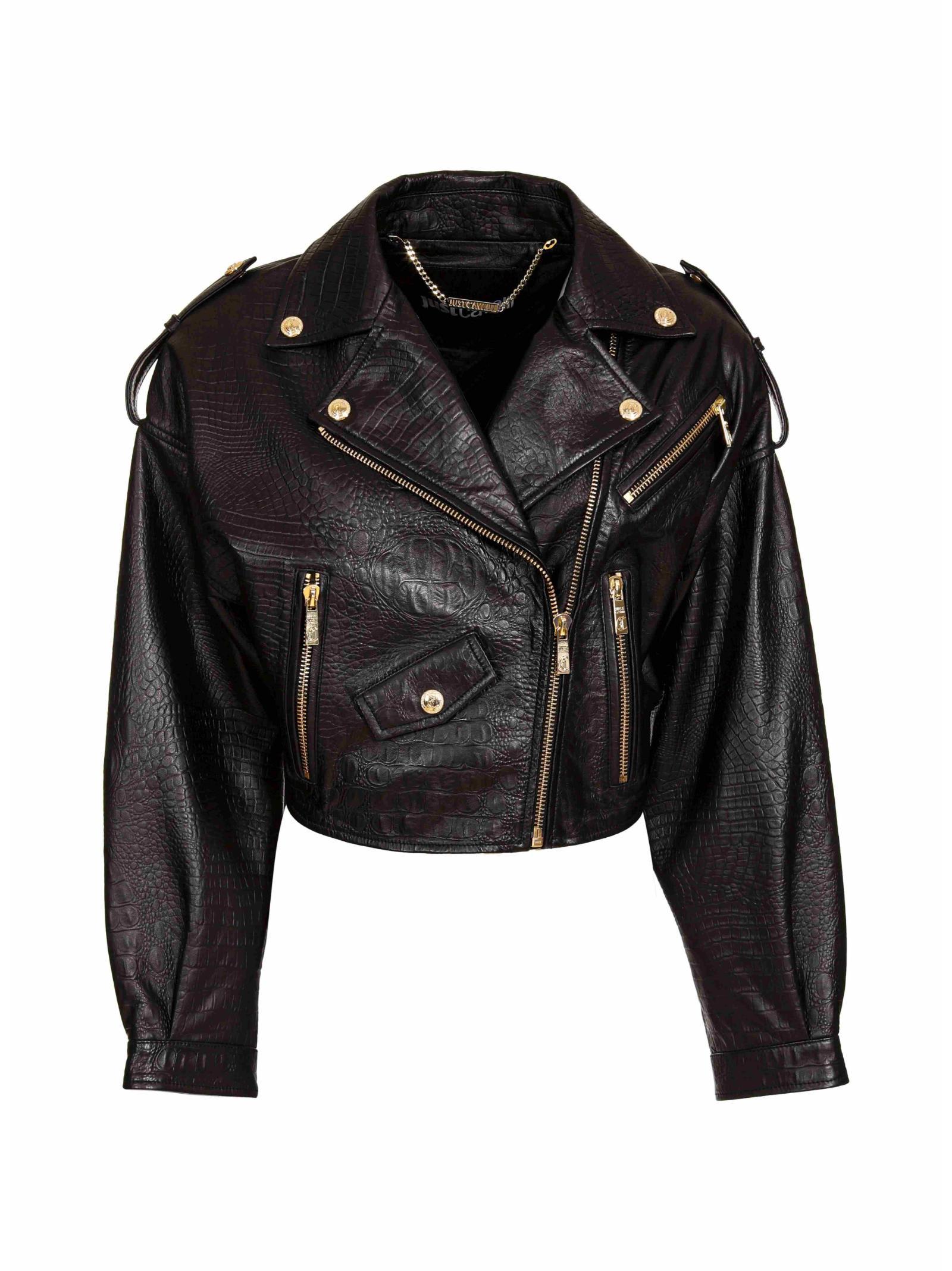 just cavalli leather jacket