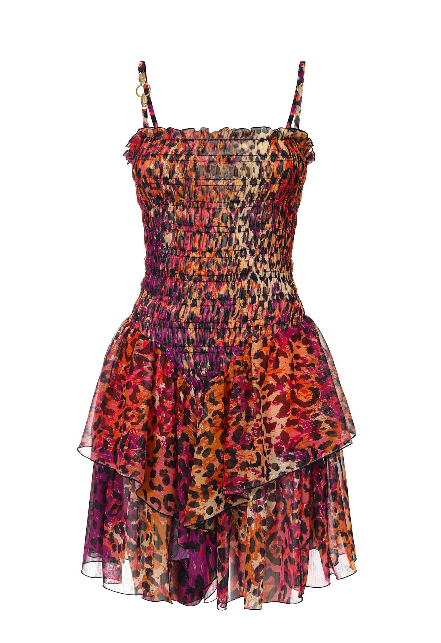 just cavalli pink knee lenght dress