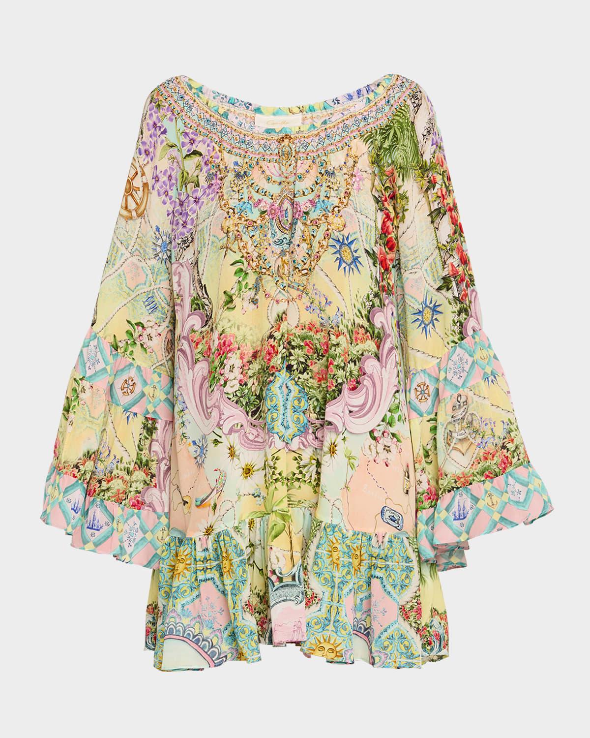 just coasting a-line frill dress