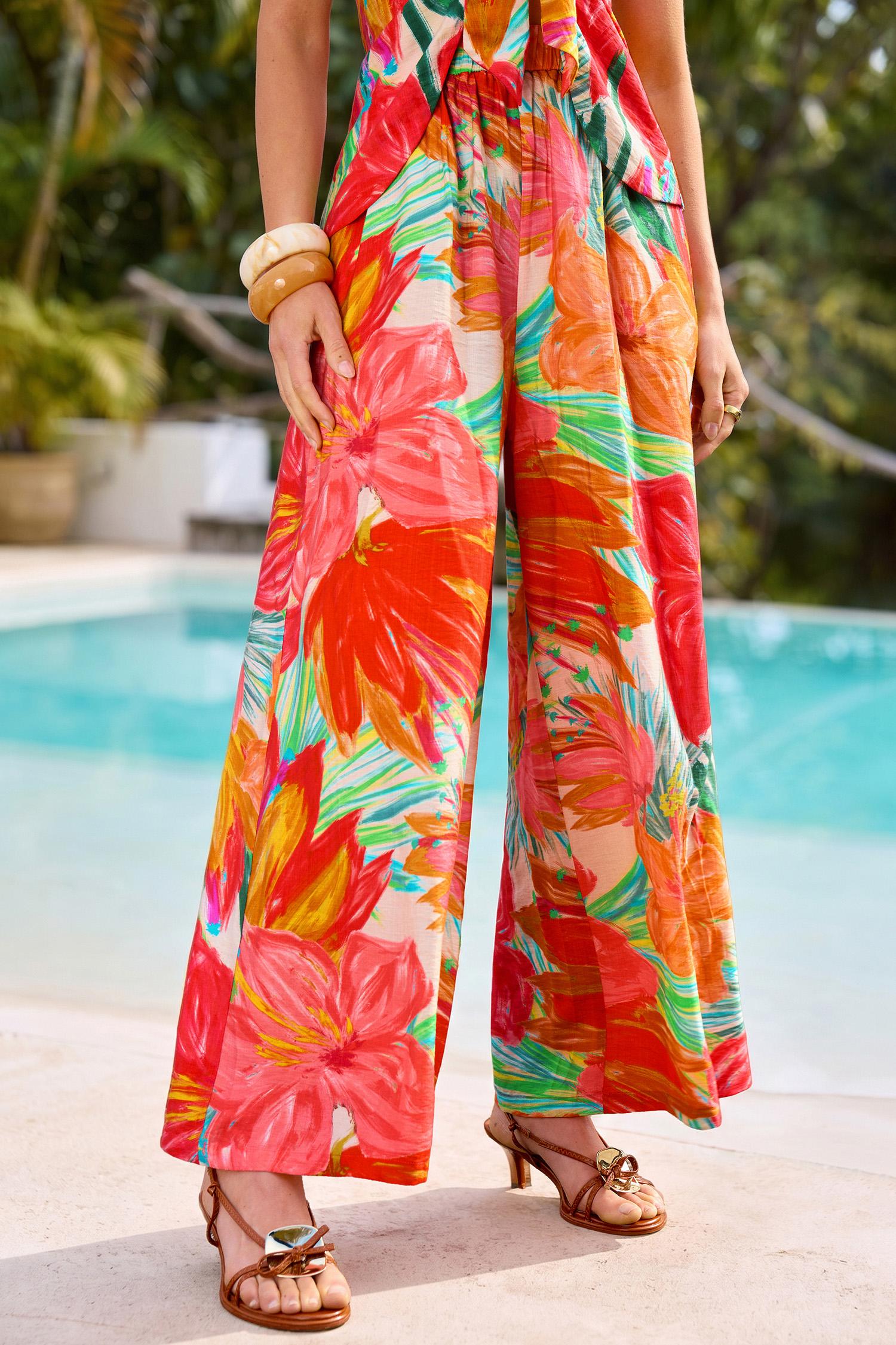 just like spring floral pants - l