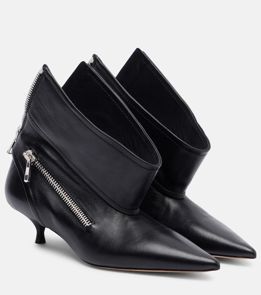jw anderson 40 leather ankle boots
