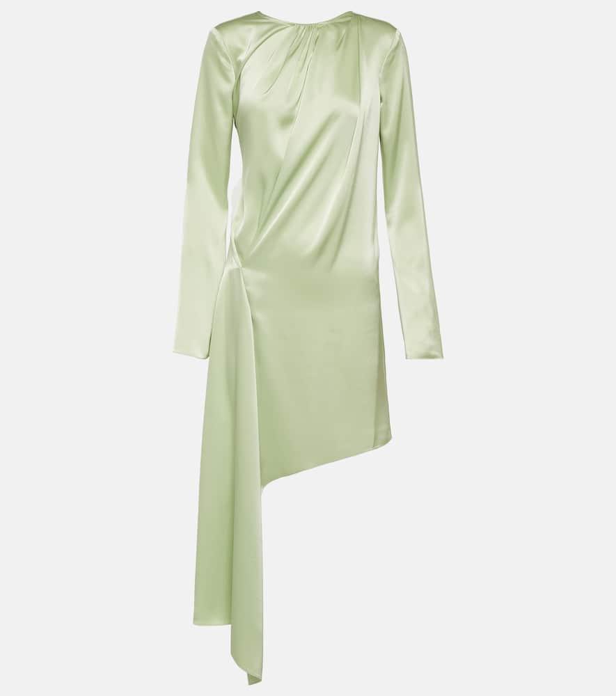 jw anderson asymmetric satin midi dress