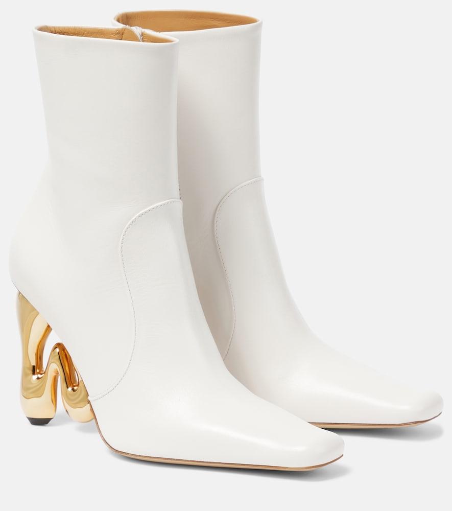 jw anderson bubble leather ankle boots