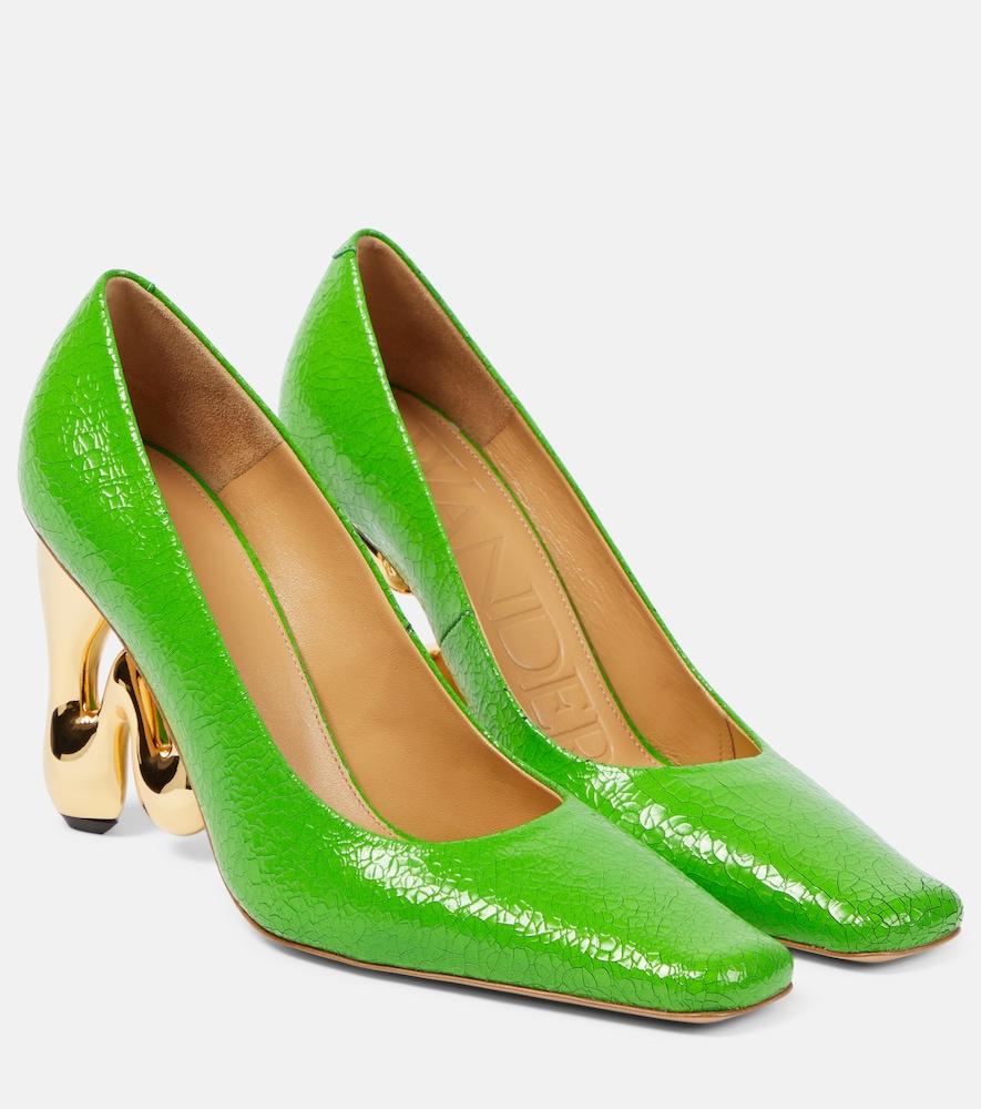 jw anderson bubble leather pumps