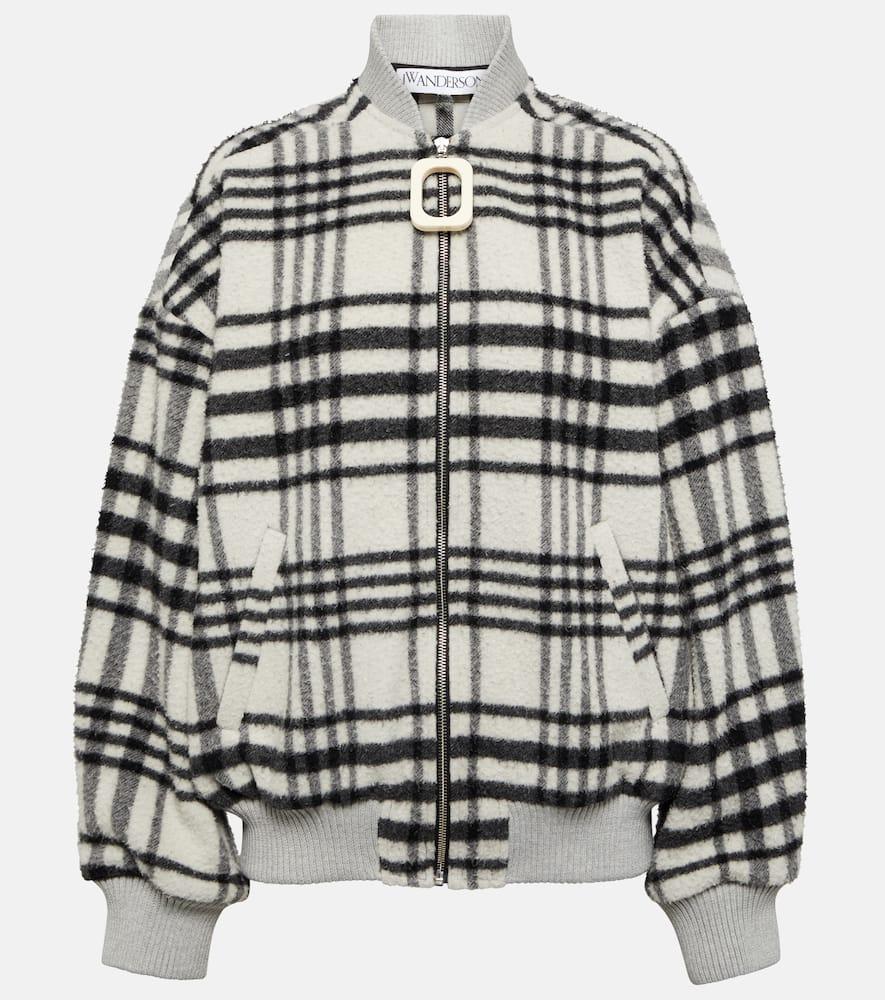 jw anderson checked wool