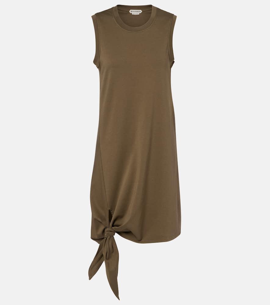 jw anderson cotton jersey midi dress