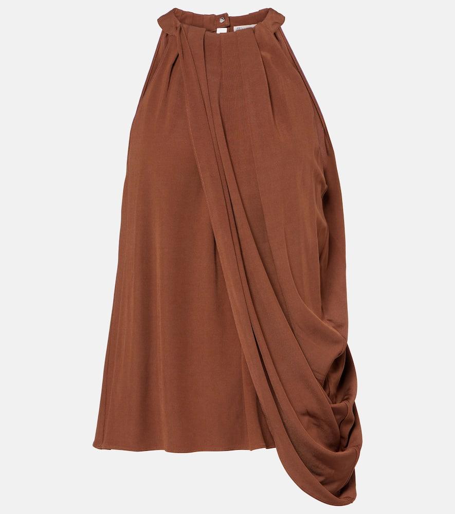 jw anderson draped halterneck crêpe top