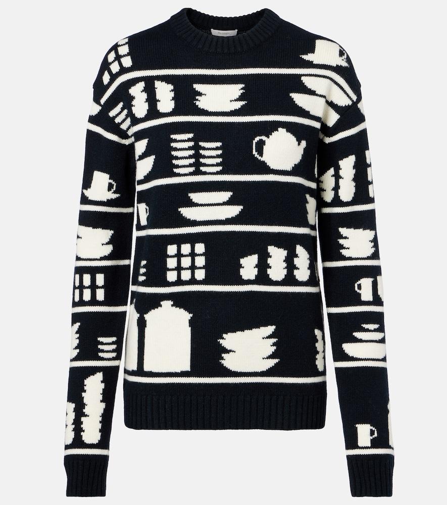 jw anderson jacquard wool sweater