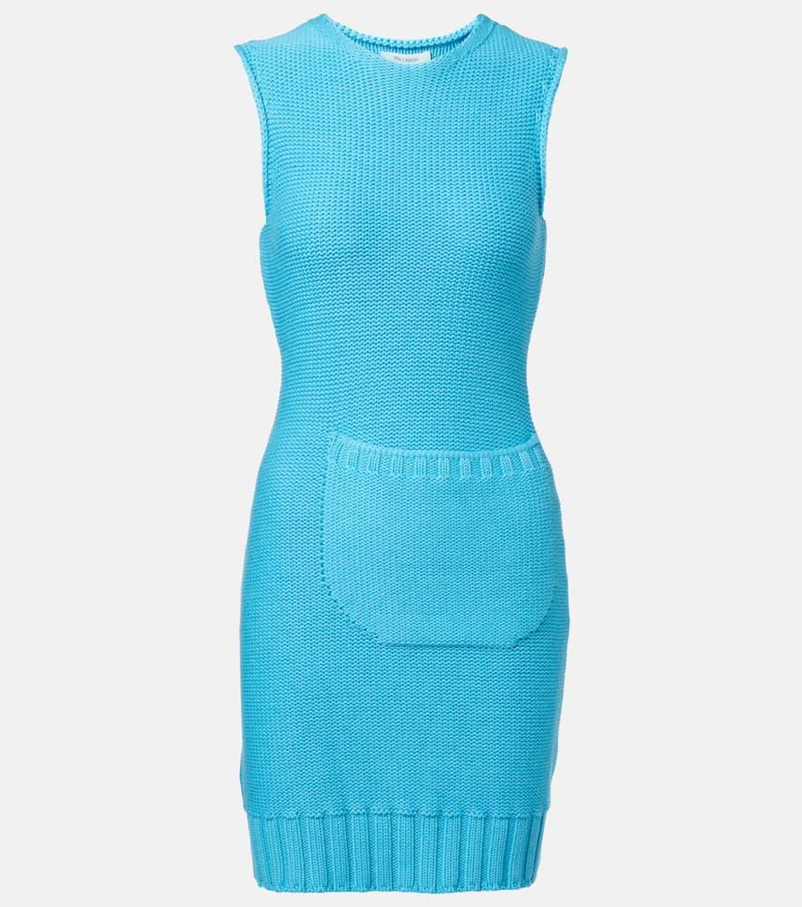 jw anderson knitted cotton and wool minidress