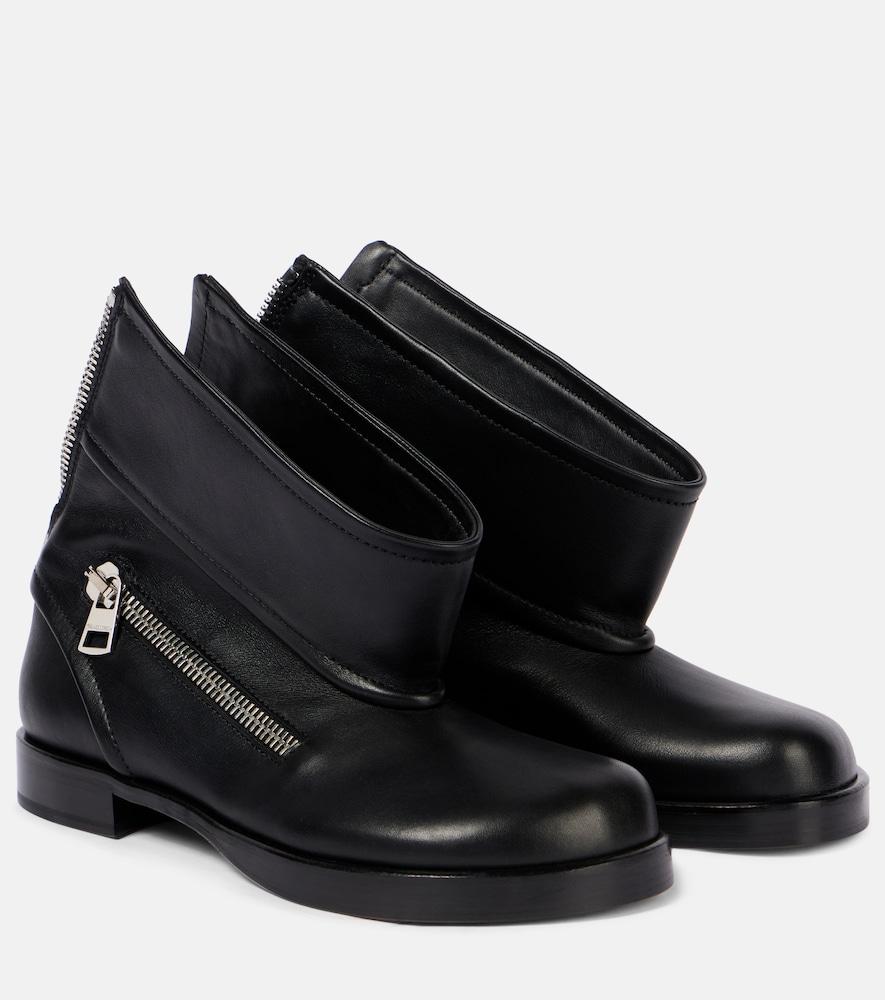 jw anderson leather biker boots
