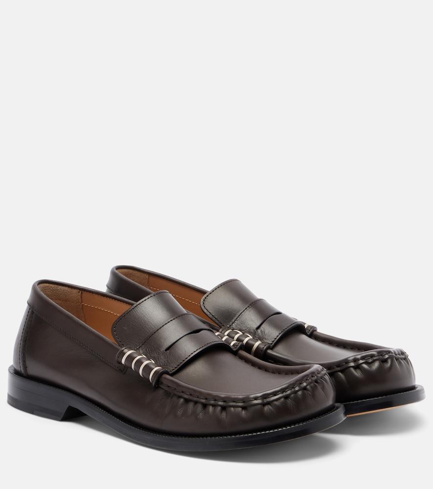 jw anderson leather loafers