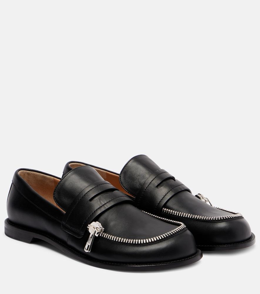 jw anderson leather loafers