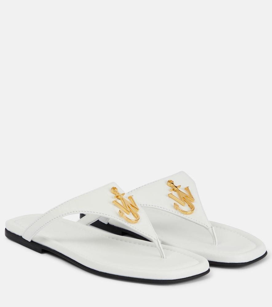 jw anderson leather thong sandals