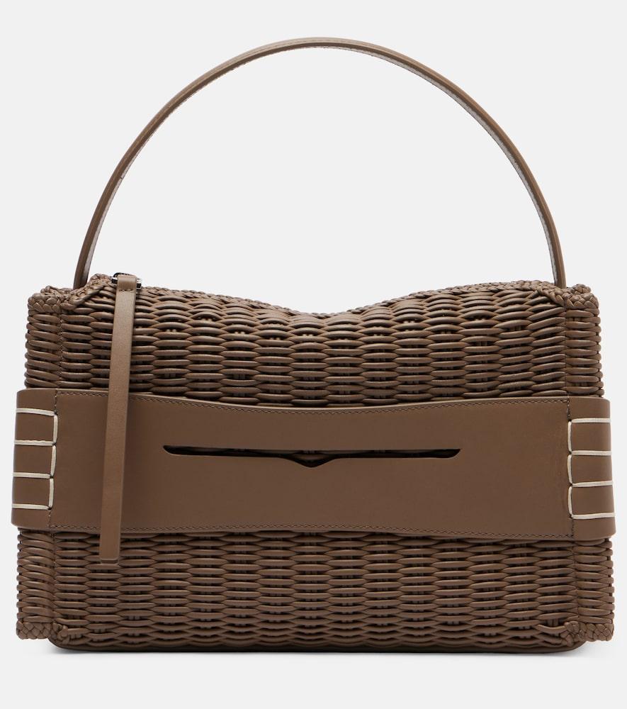 jw anderson loafer medium leather shoulder bag