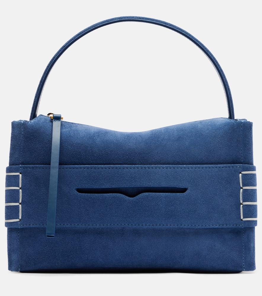 jw anderson loafer small suede shoulder bag