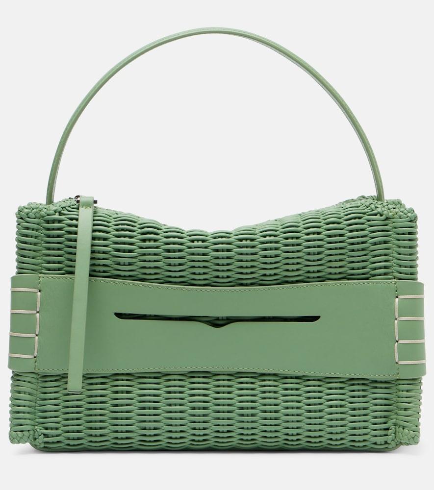 jw anderson loafer woven leather top