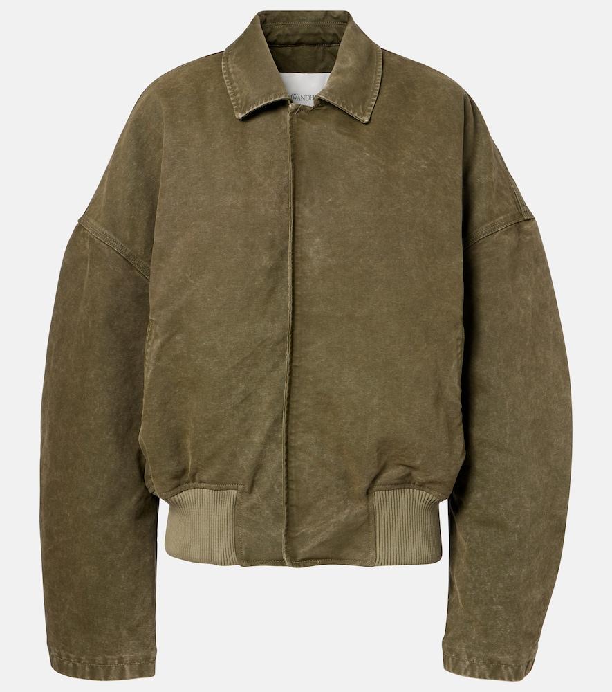 jw anderson oversized cotton bomber jacket