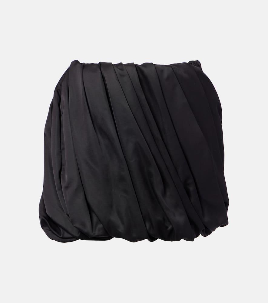 jw anderson pleated satin miniskirt