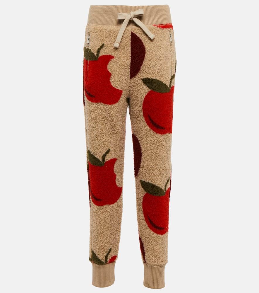 jw anderson printed fleece sweatpants