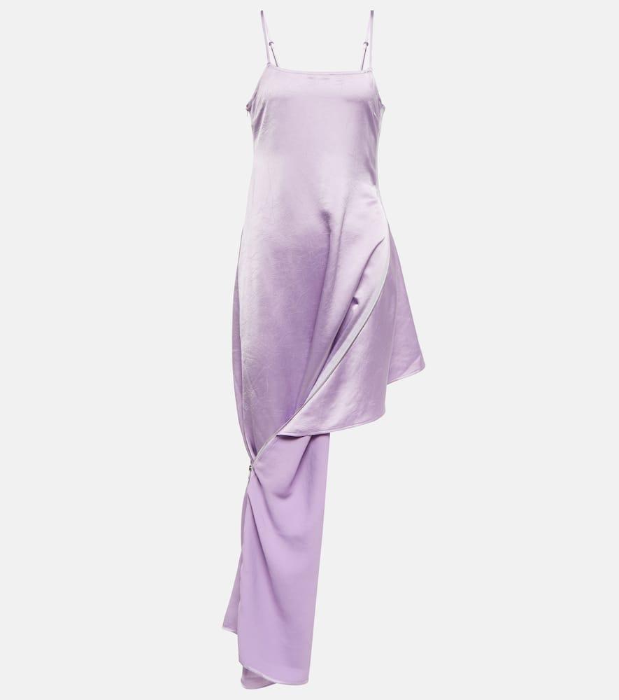 jw anderson satin zip slip dress