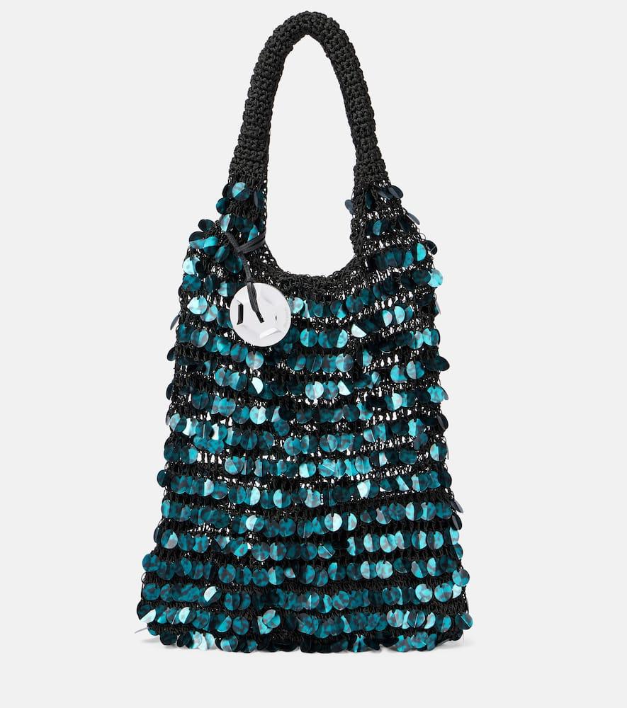 jw anderson sequined mesh tote bag