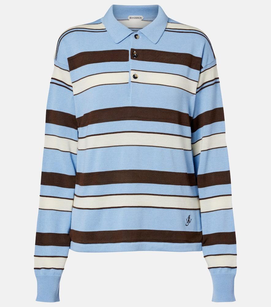 jw anderson striped polo shirt