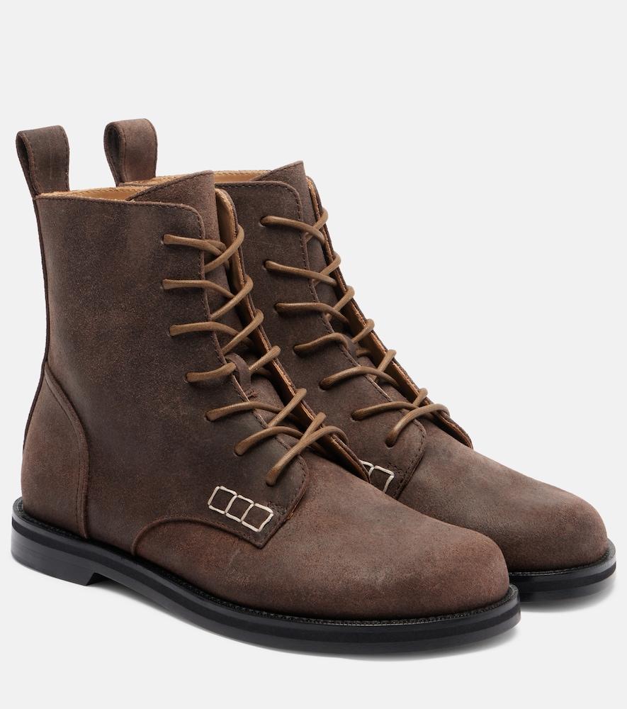 jw anderson suede ankle boots