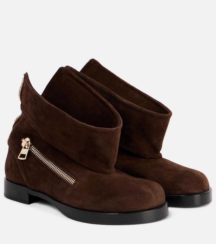 jw anderson suede biker boots