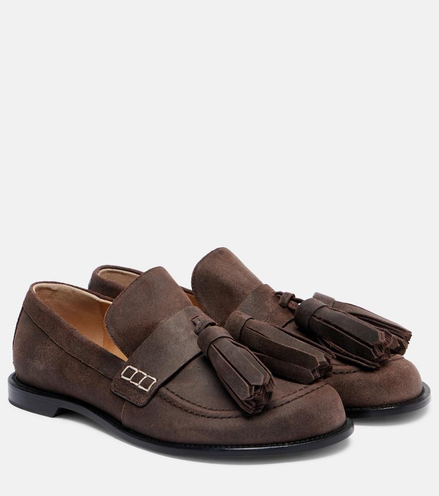 jw anderson suede loafers