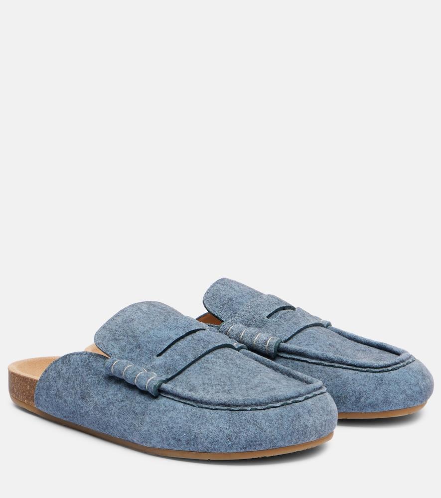 jw anderson suede mules