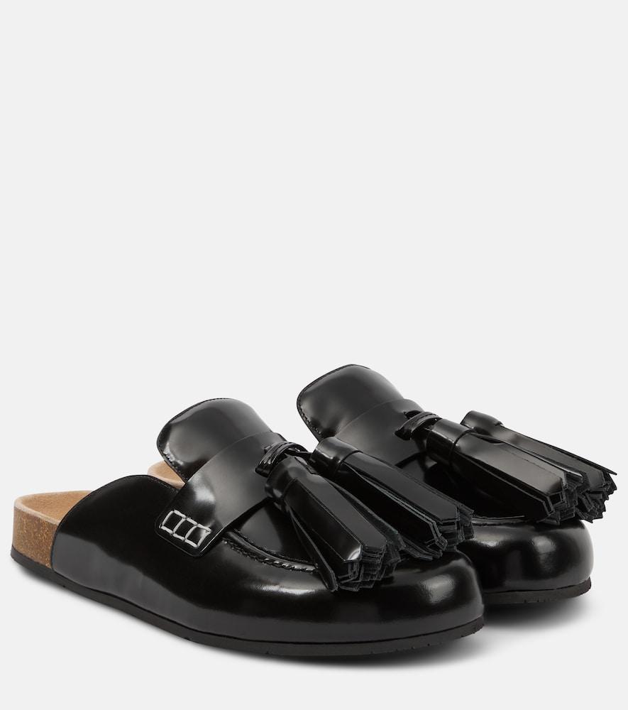 jw anderson tasseled leather mules
