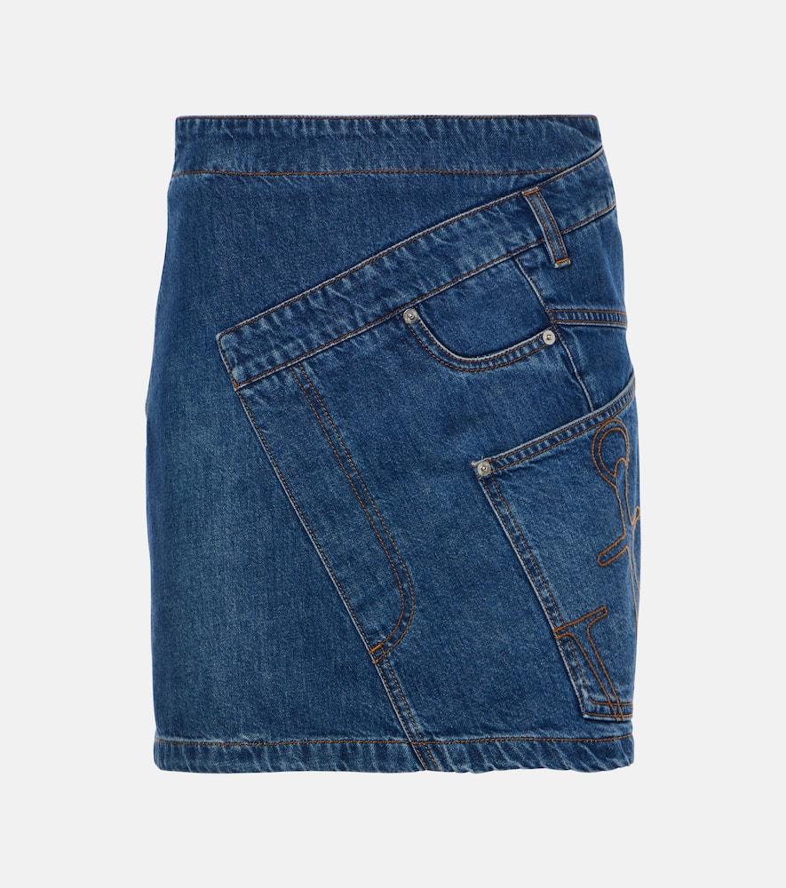 jw anderson twisted denim miniskirt