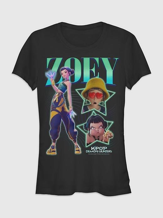 k-pop demon hunters y2k zoey graphic t-shirt