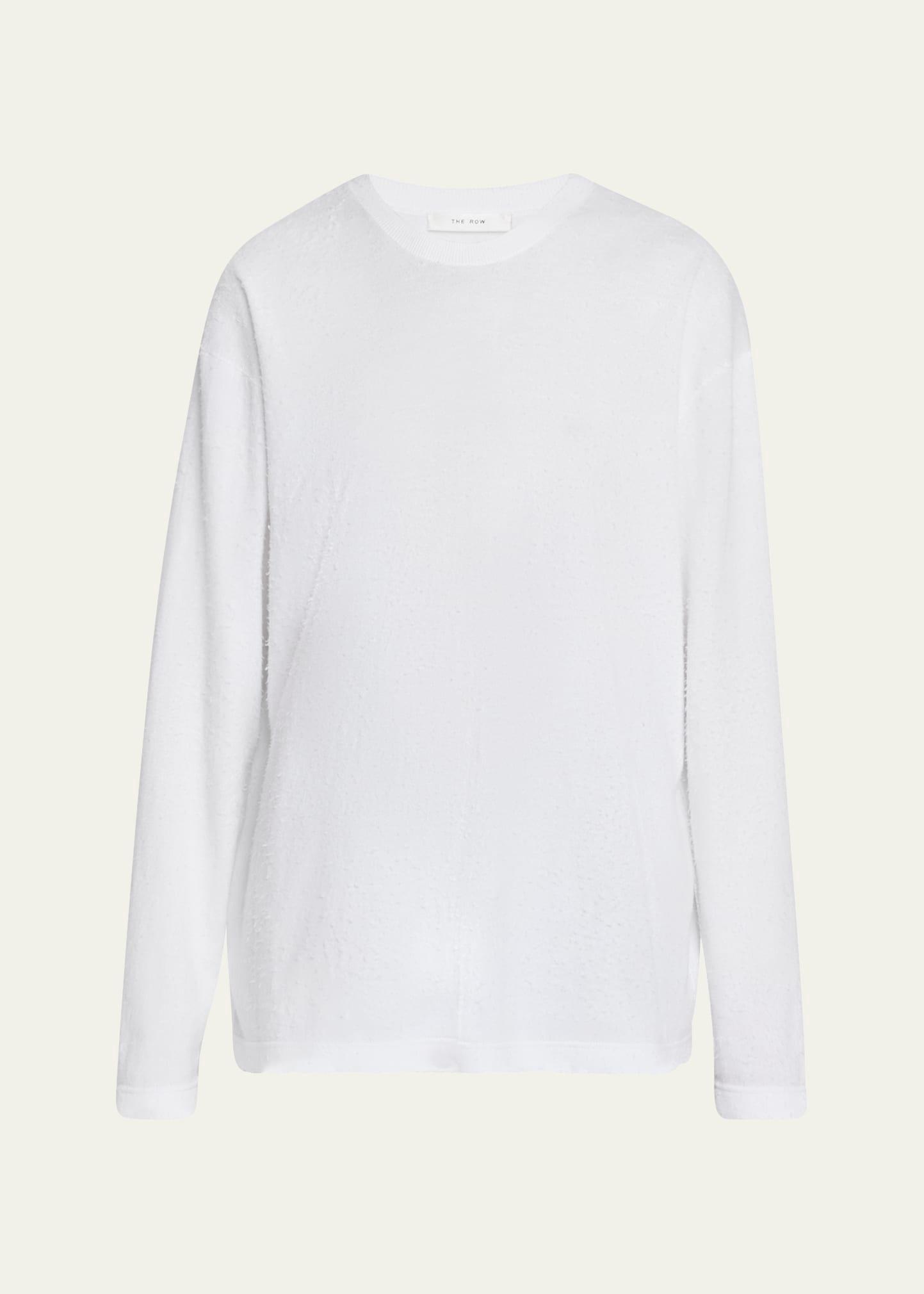 kabira textured cotton long-sleeve t-shirt