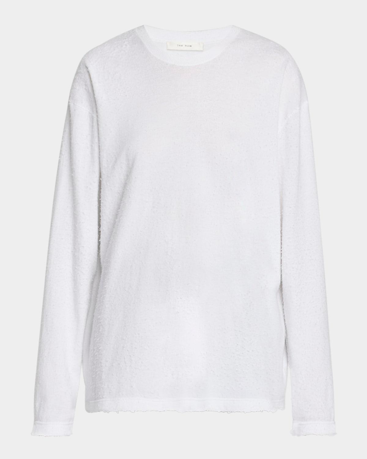 kabira textured cotton long-sleeve t-shirt