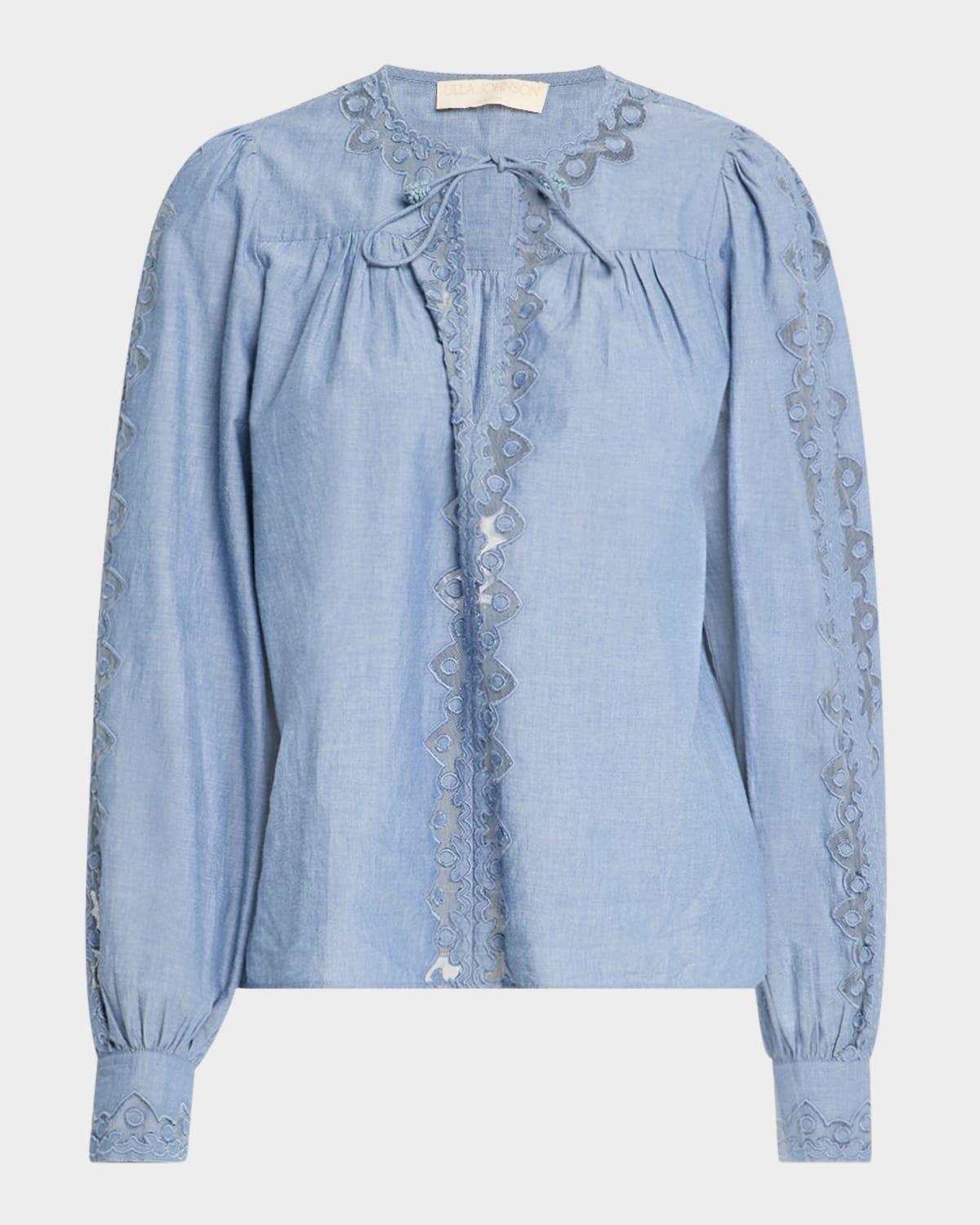 kady long-sleeve blouse