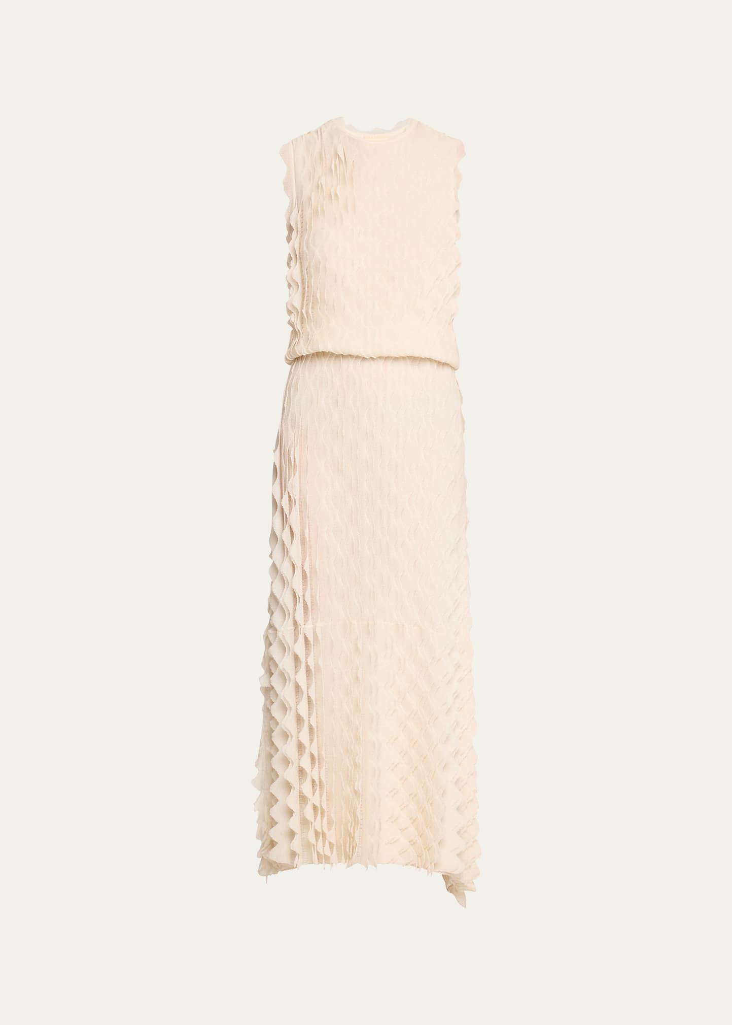 kaelyn textured midi dress