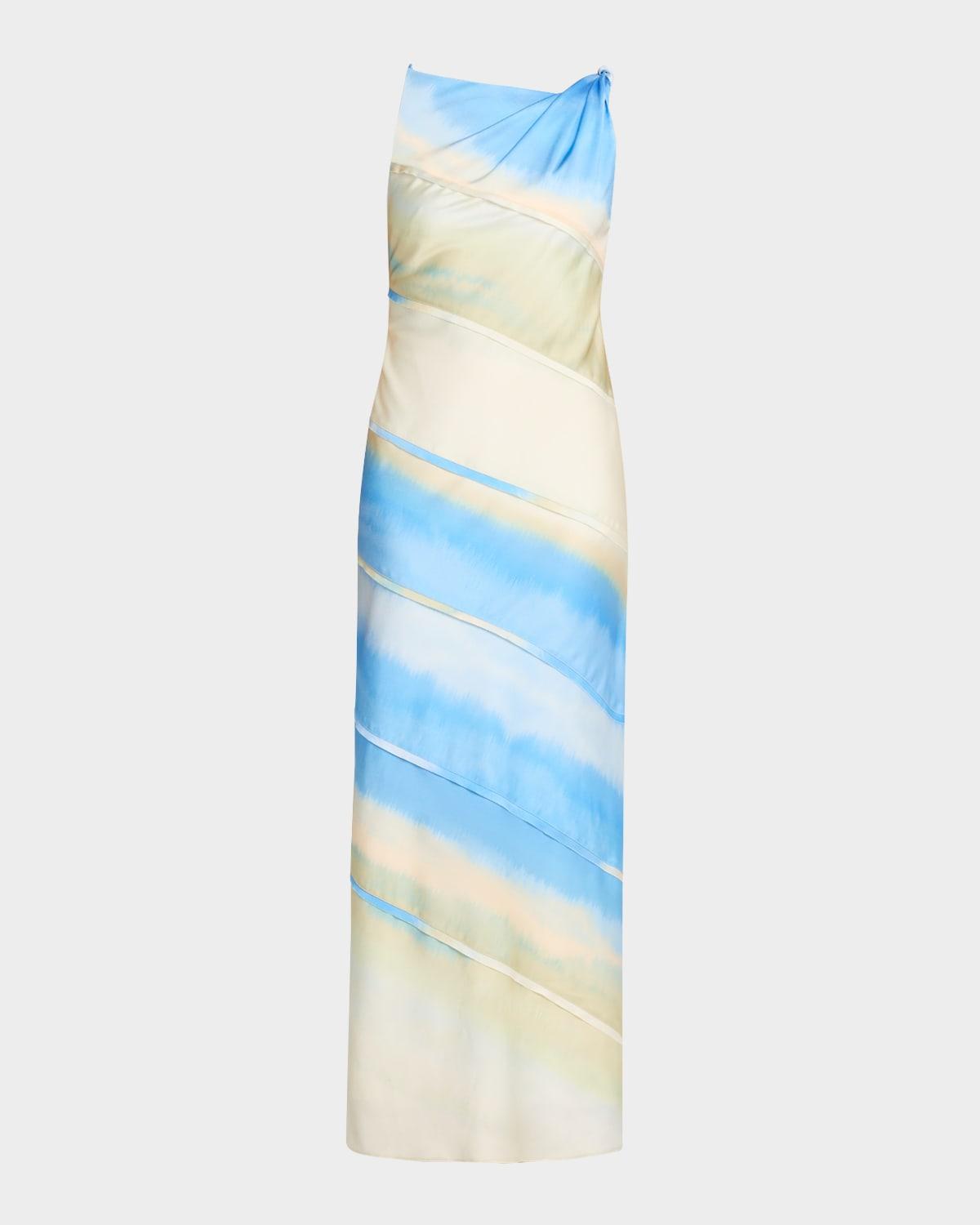 kahlo twisted sleeveless gown