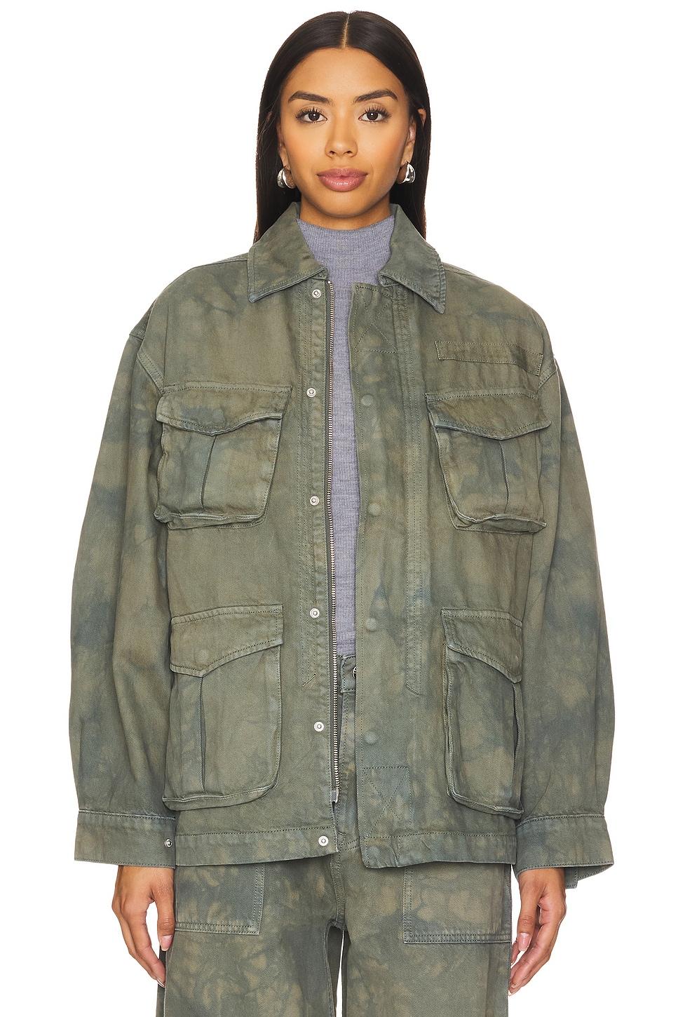 kaia oversized drawstring jacket