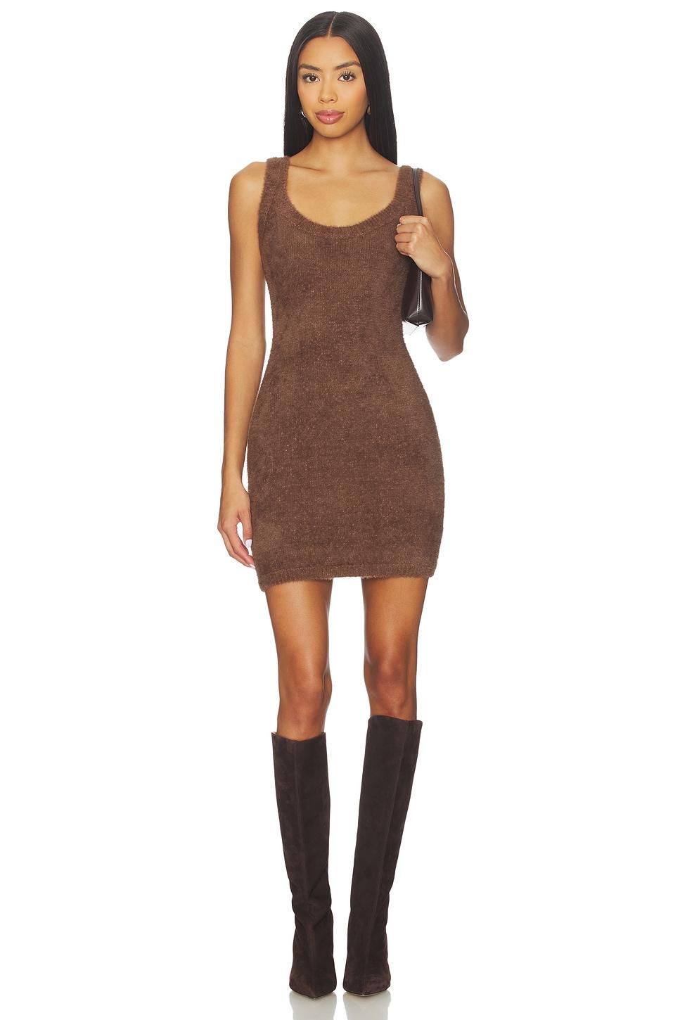 kailey fluffy mini dress