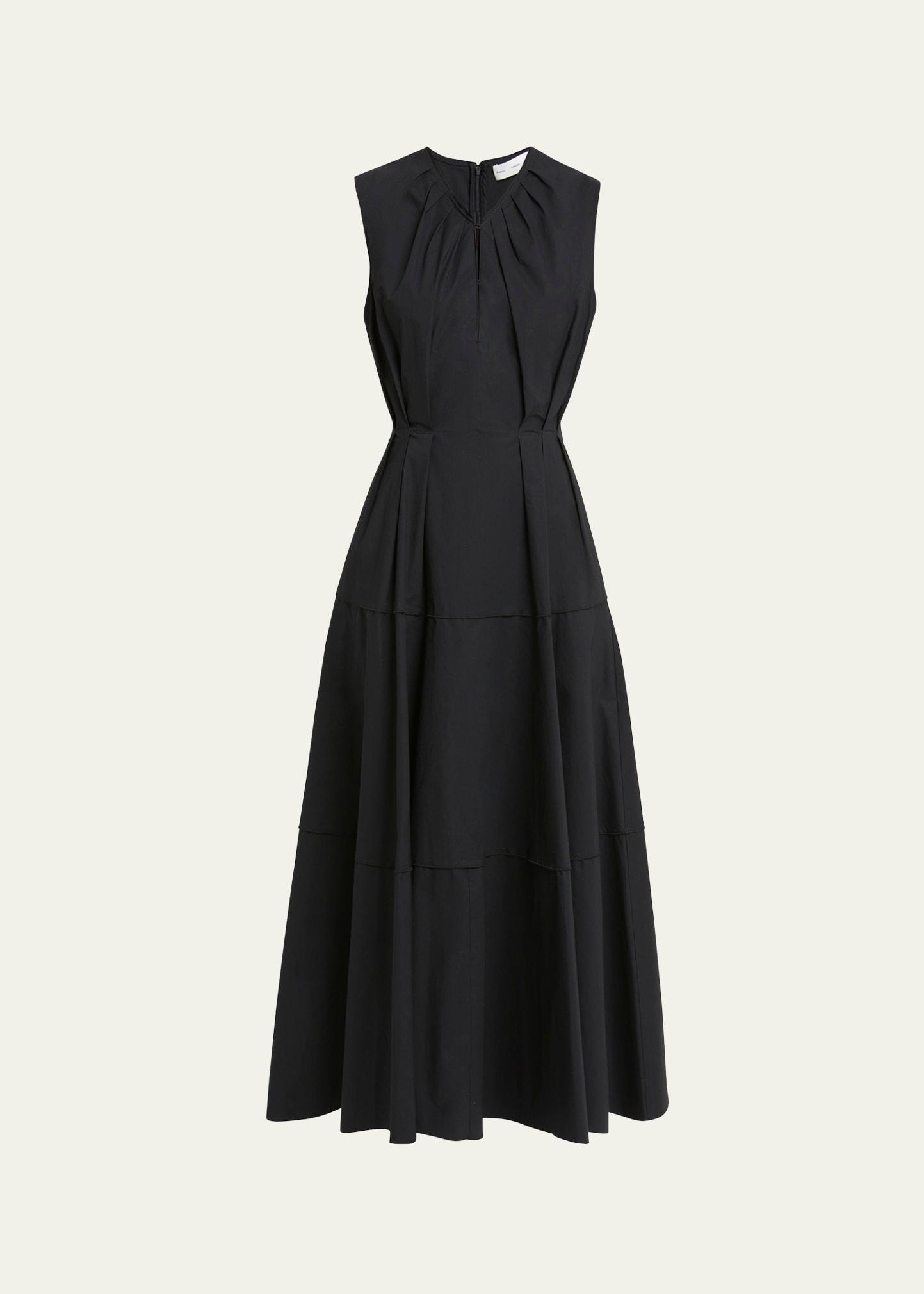 kailey stretch poplin maxi dress