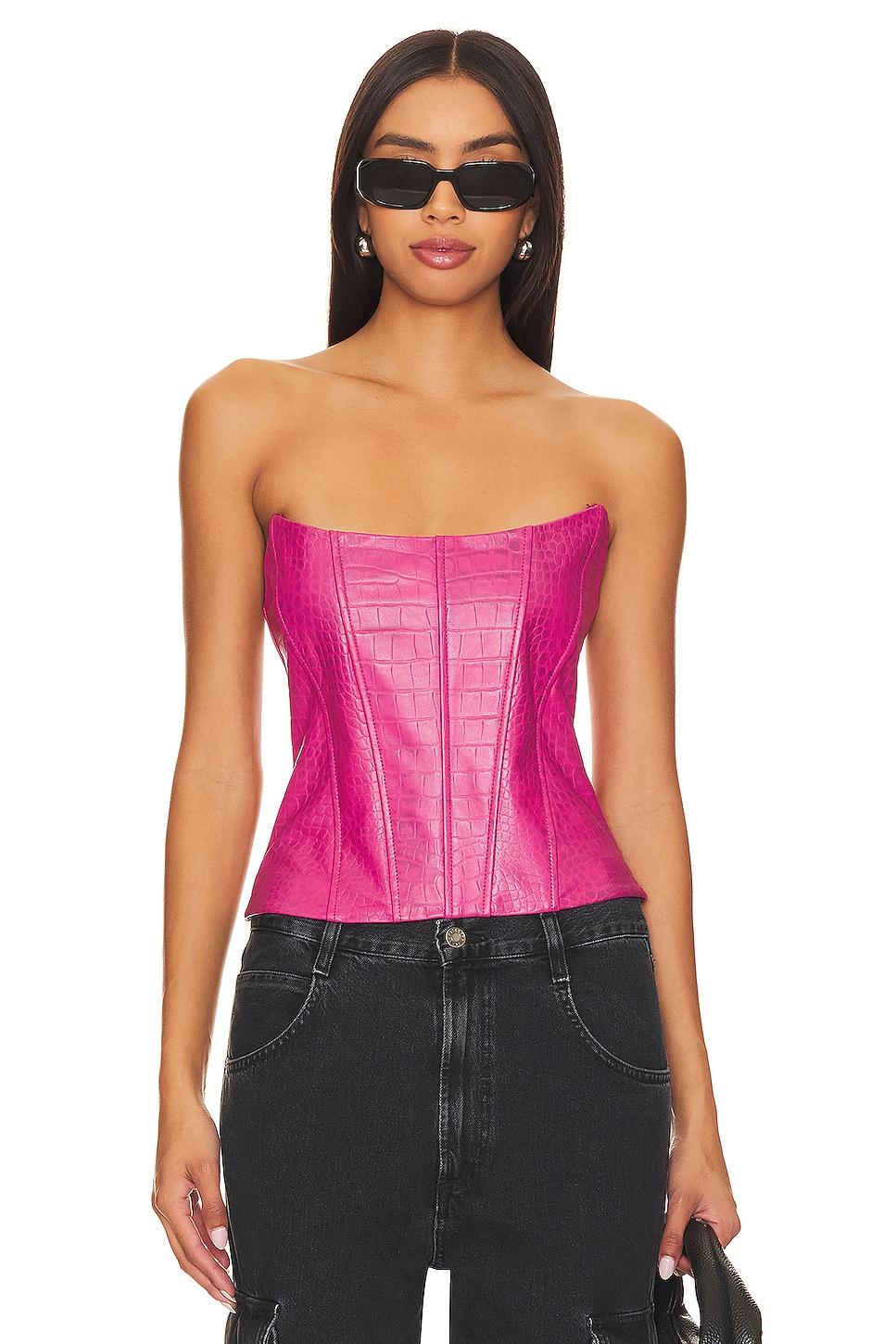 kaira leather top