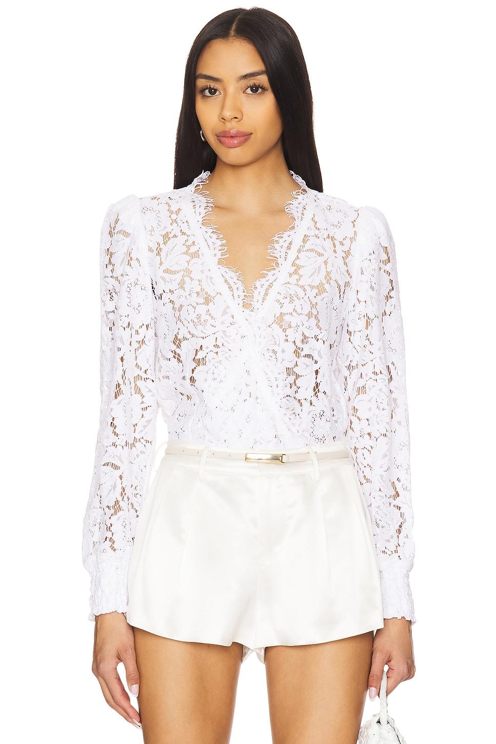 kairi lace wrap blouse