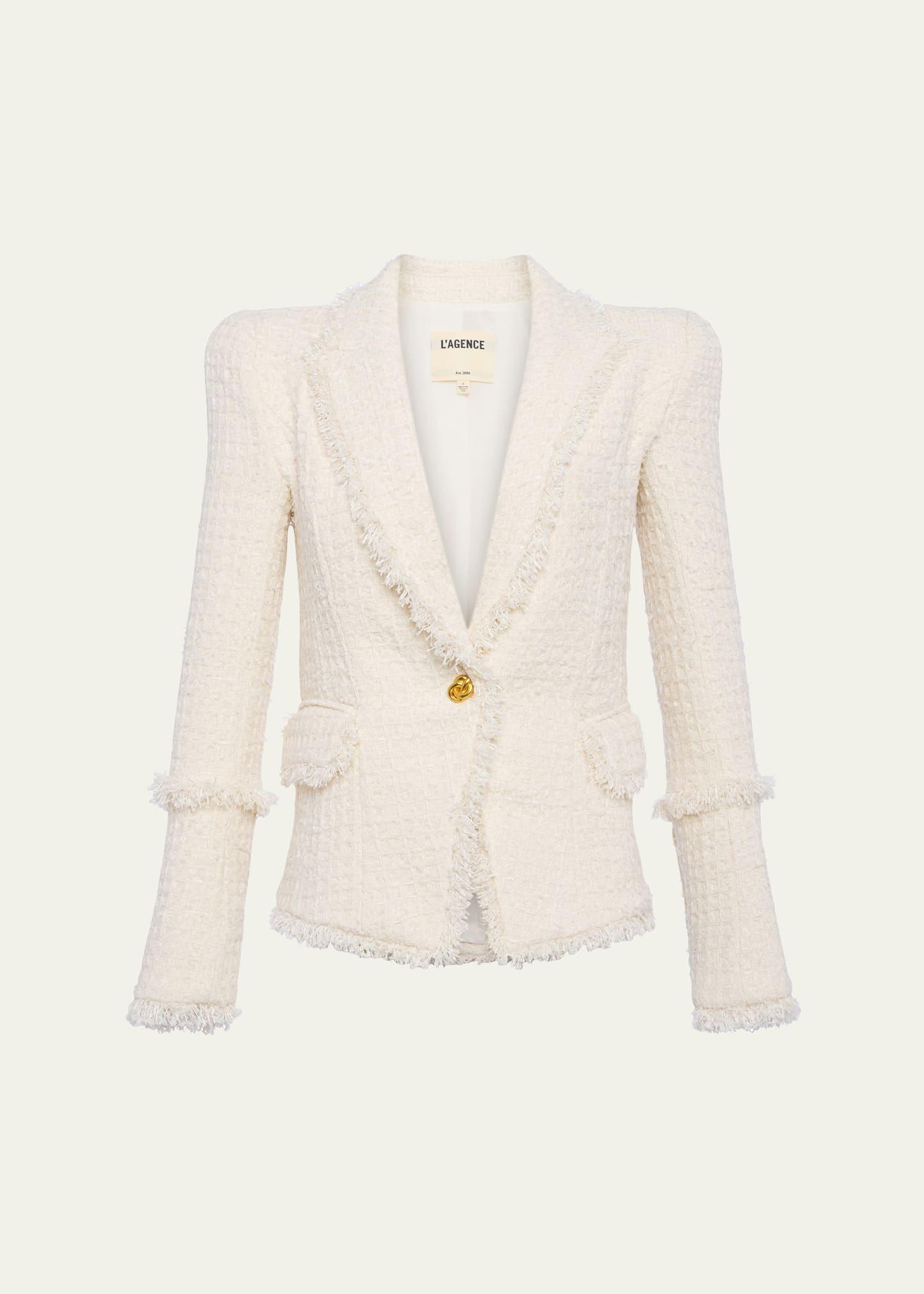kaisley waffle tweed blazer