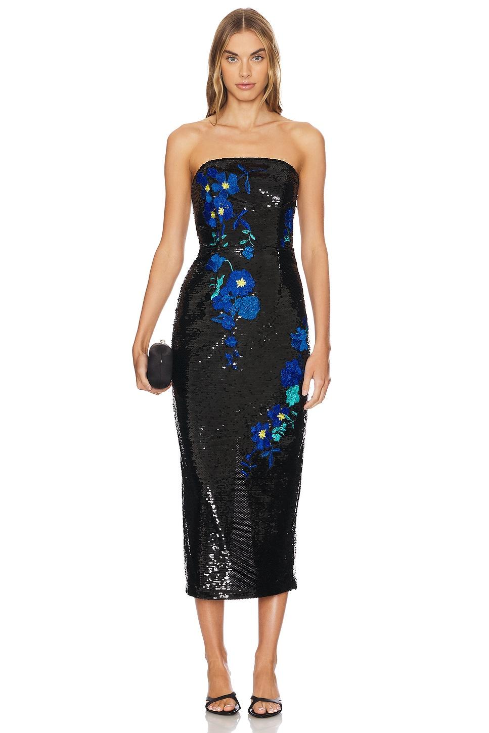 kait vines of floral sequins dress