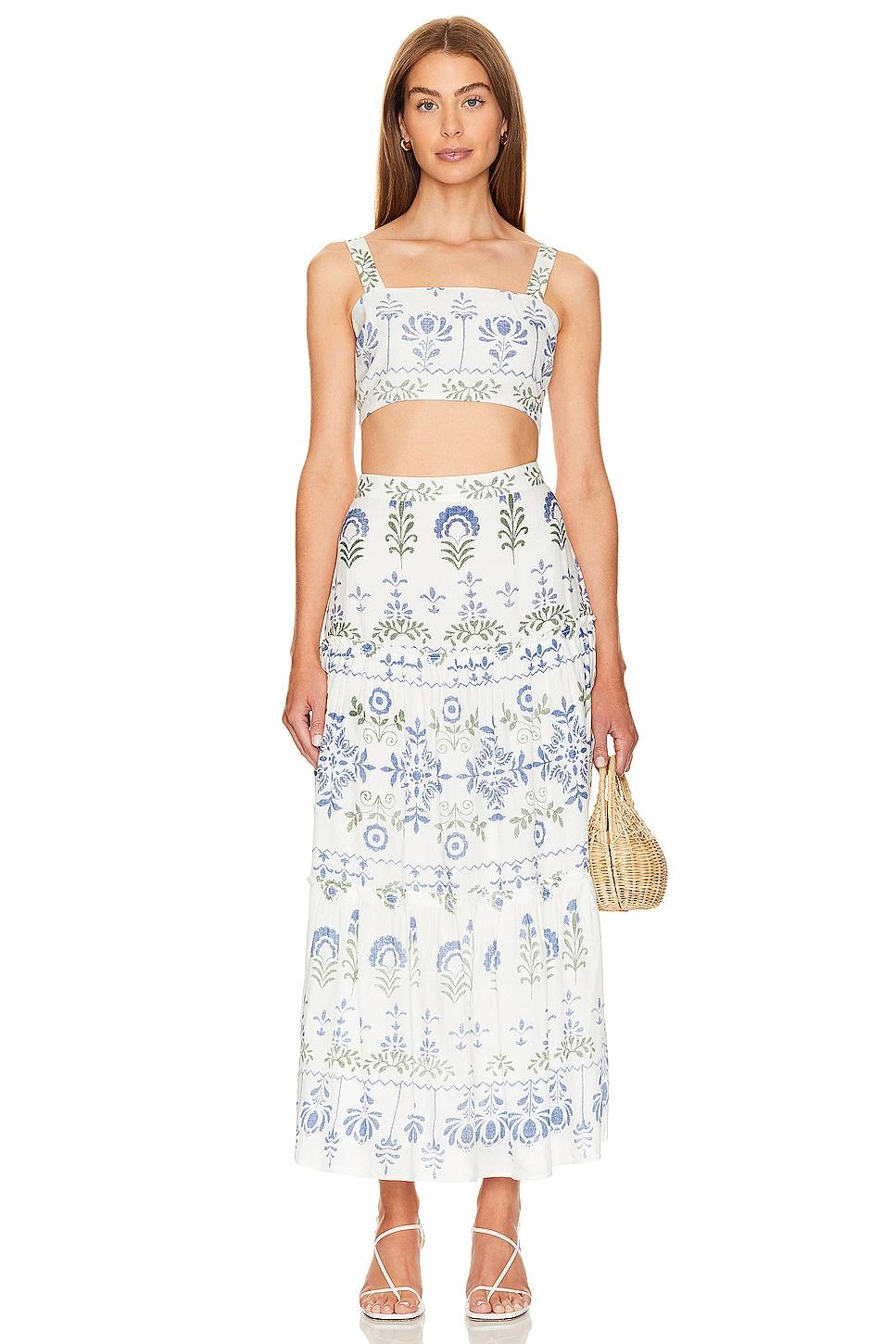 kaitlin top & skirt set